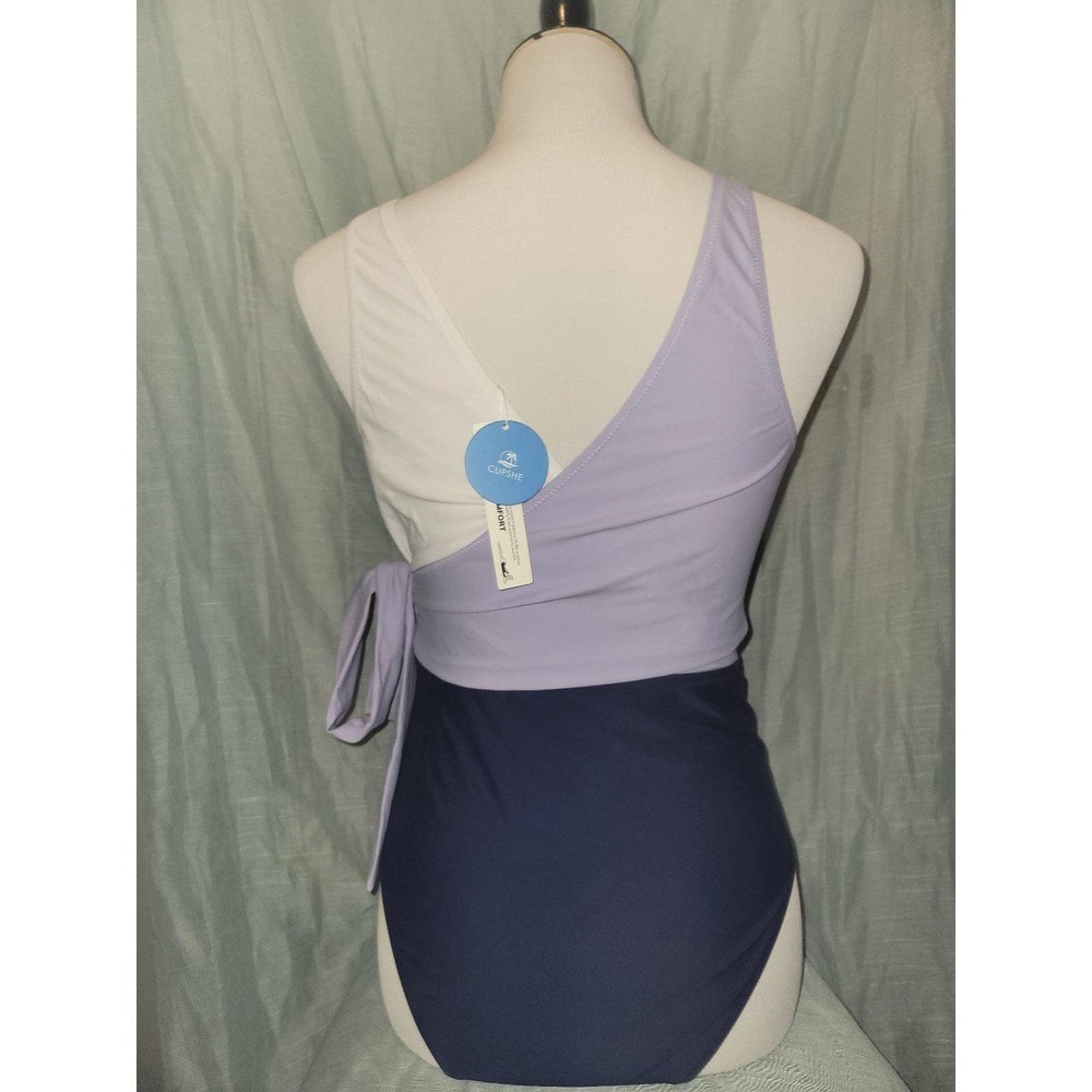 NWT Purple Lavender Tie Women Swimsuit large - Picture 2 of 2